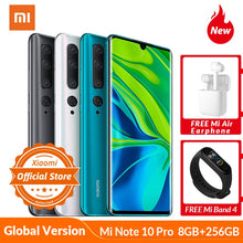 Load image into Gallery viewer, Global Version Xiaomi Mi Note 10 Pro 8GB 256GB Smartphone 108MP Penta Camera 5260mAh 30W flash charge Snapdragon 730G AMOLED NFC