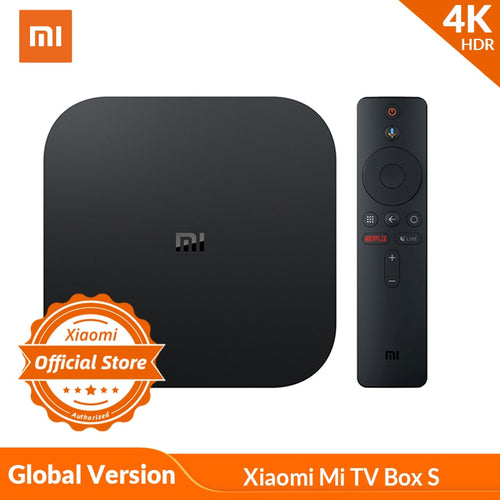 Global Version Xiaomi Mi TV Box S 4K HDR Android TV Streaming Media Player and Google Assistant Remote Smart TV MiBox S